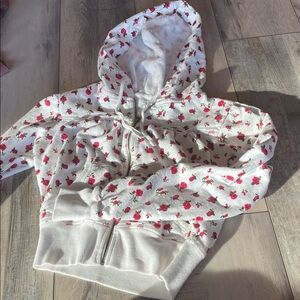 Kimchi Blue zip up cropped hoodie